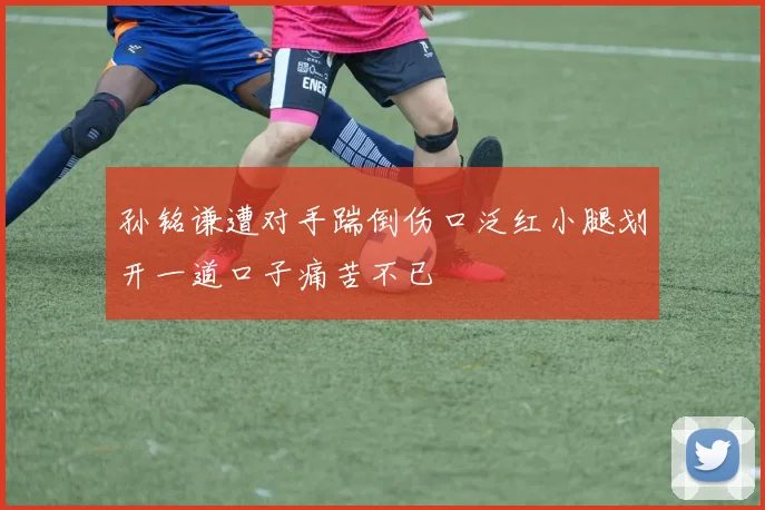 孙铭谦遭对手踹倒伤口泛红小腿划开一道口子痛苦不已